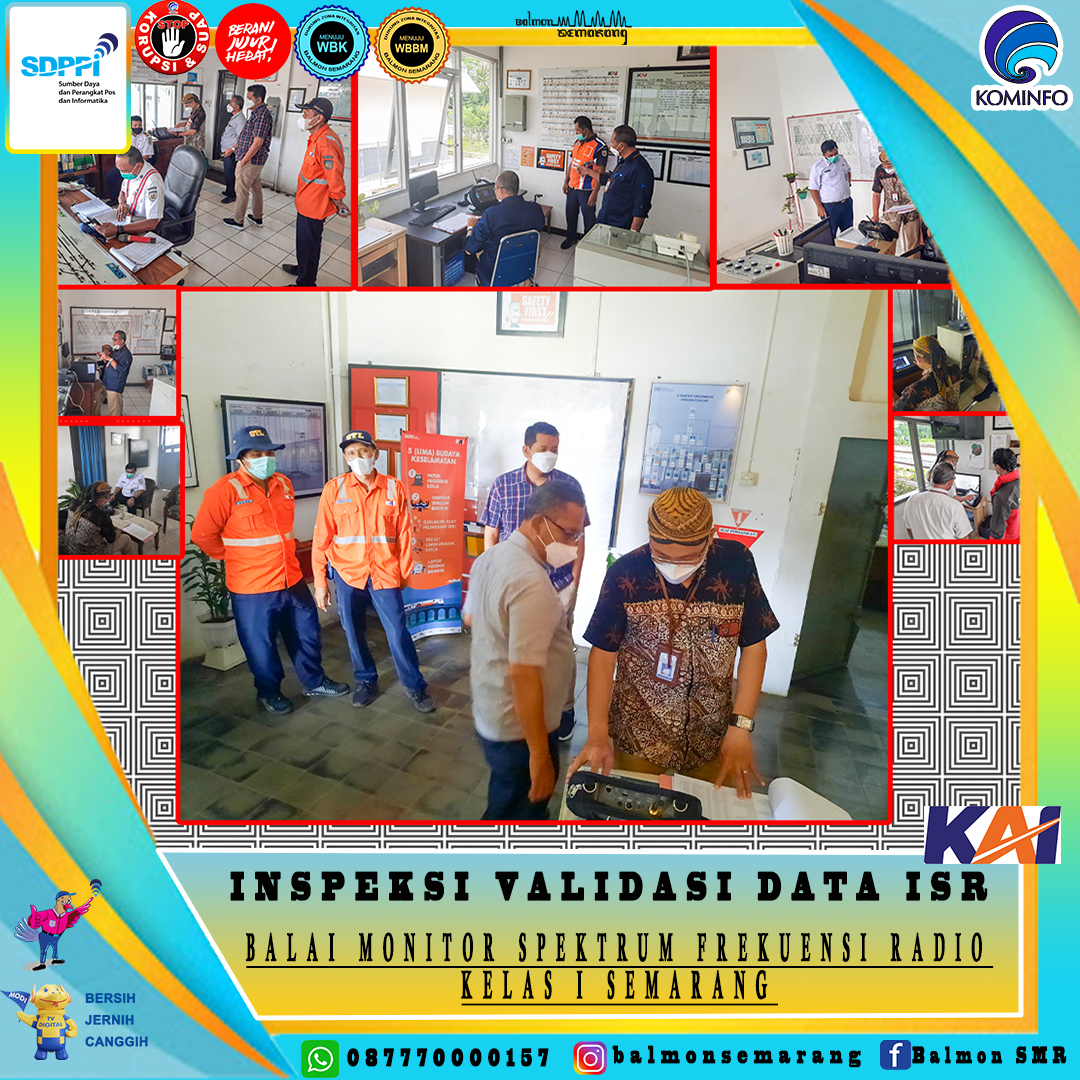 INSPEKSI VALIDASI DATA ISR TERHADAP PT. KAI DAOP V PURWOKERTO DI KABUPATEN TEGAL, BREBES, BANYUMAS, DAN CILACAP