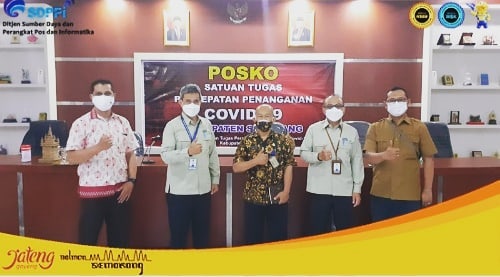 Koordinasi Pelayanan publik sektor Telekomunikasi dimasa PPKM pandemik Covid-19 untuk Provinsi Jawa Tengah
