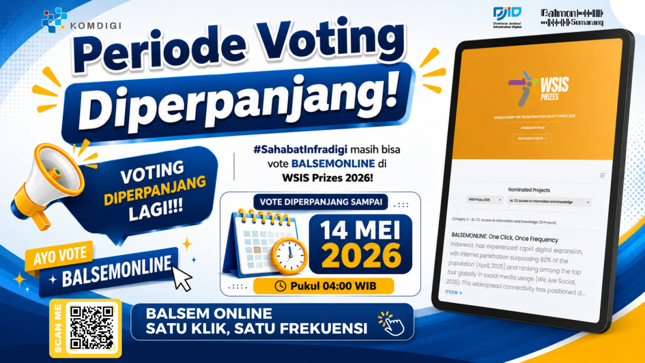 BALSEMONLINE Masuk Nominasi WSIS Prizes 2026, Yuk Dukung dengan Vote!